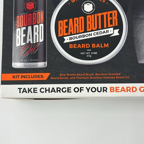 WILD WILLIES Premium Gift Set Beard Oil Beard Butter And Brush for Men New - Picture 3 of 11